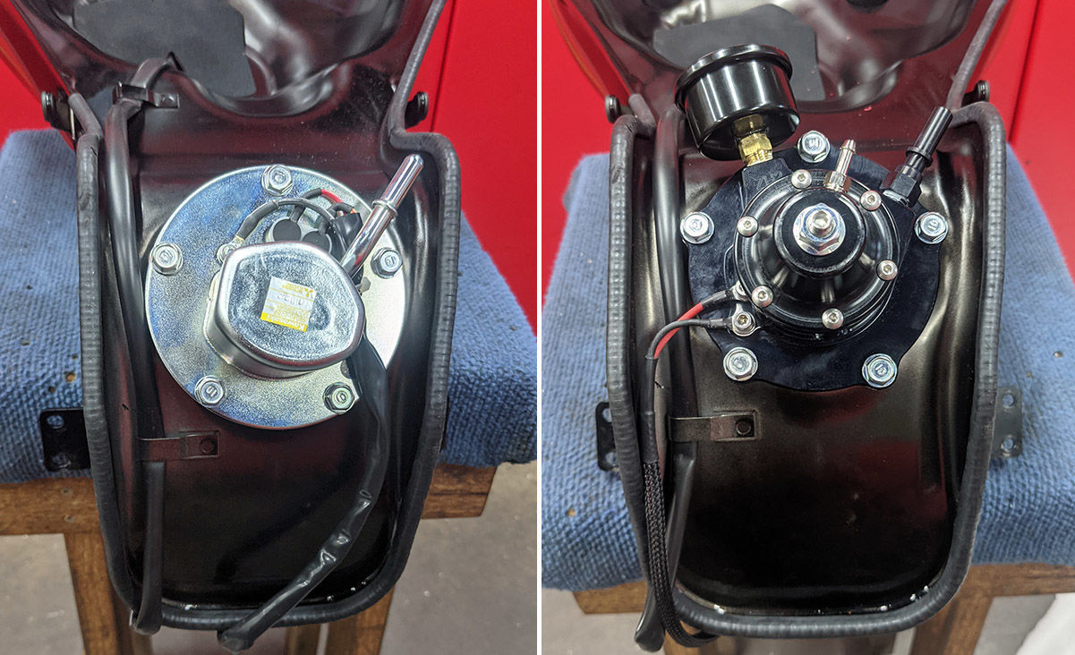 Kawasaki ZH2 fuel pump & regulator upgrade. Performance Motorcycle